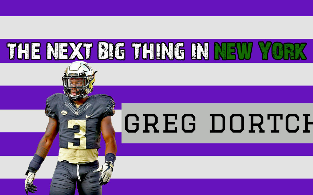 The next BIG thing in New York, Greg Dortch.