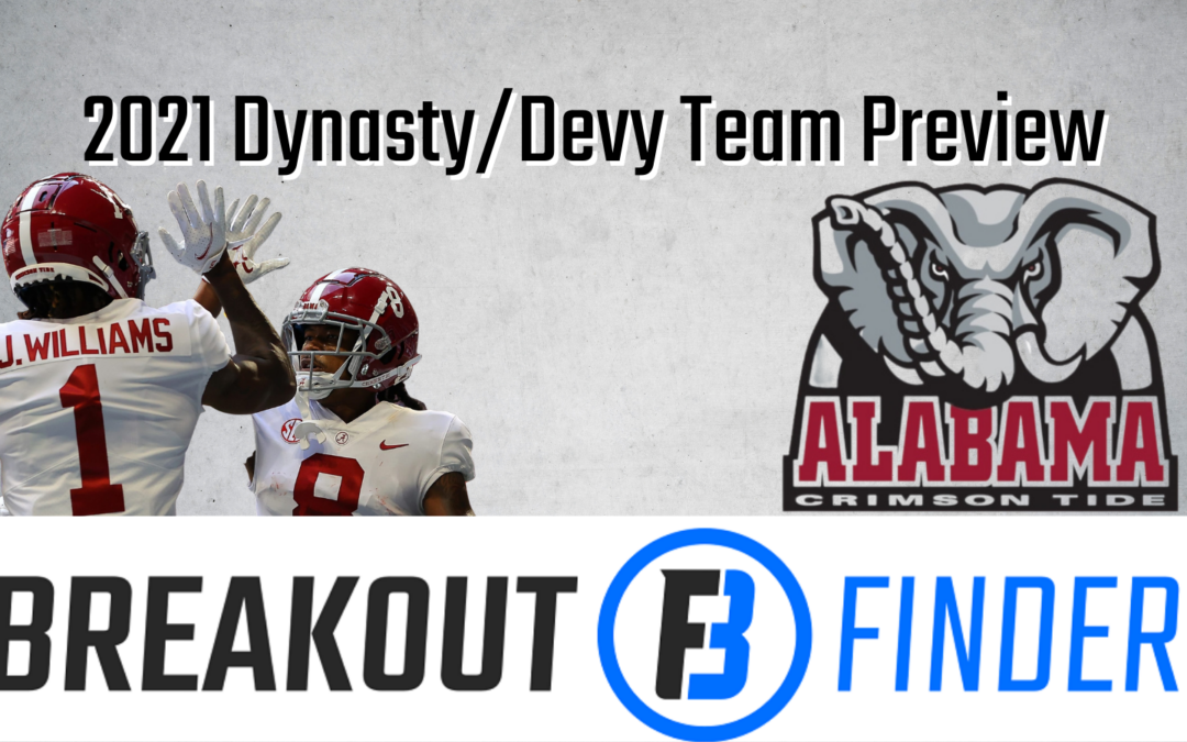 Dynasty and Devy Team Preview: Alabama Crimson Tide