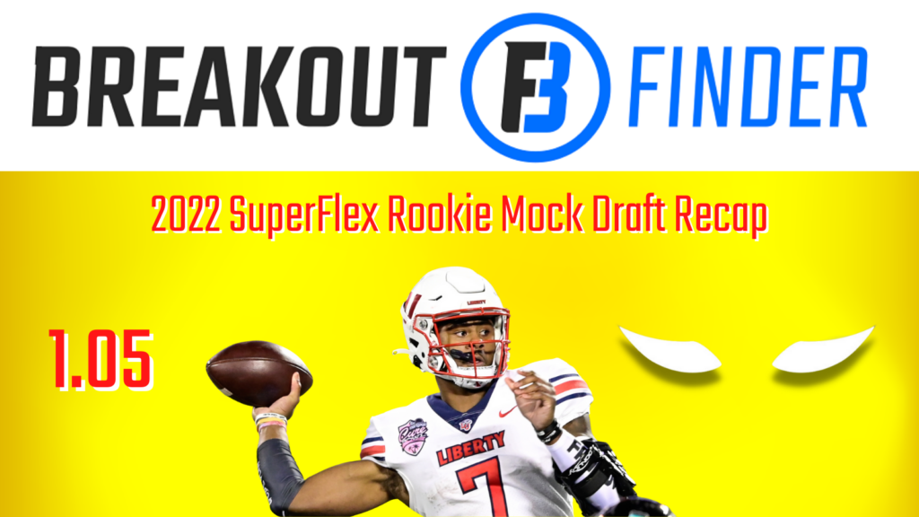 RotoUnderworld/Breakout Finder 2022 SuperFlex Rookie Mock Draft