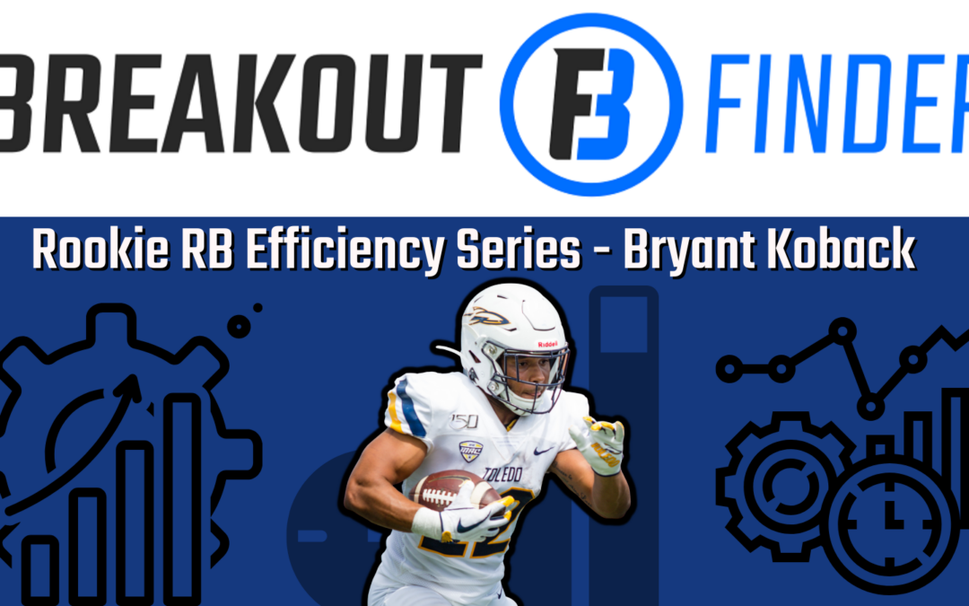 2022 Rookie Running Back Efficiency: Bryant Koback